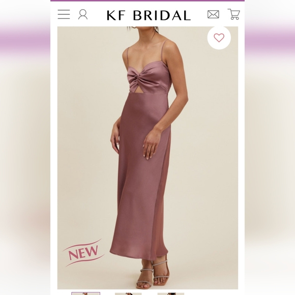 Bridesmaid Dress Beige Sand - Picture 1 of 4